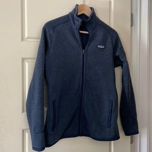 Patagonia better sweater fleece jacket womens M in navy